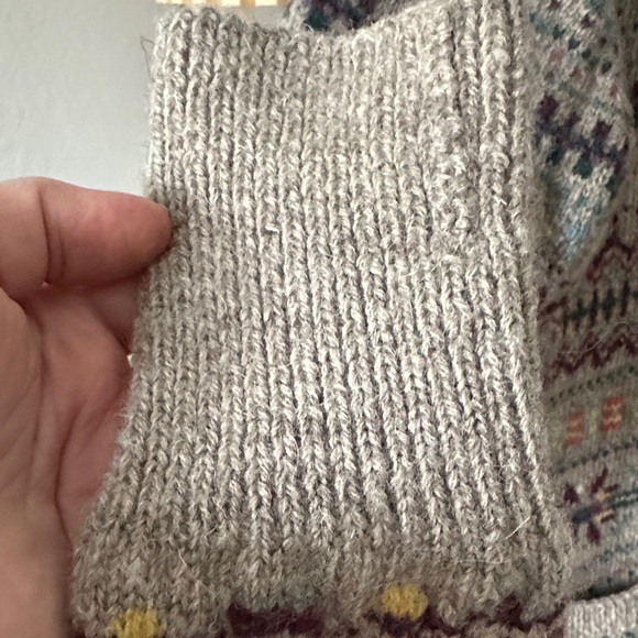 Lauren Ralph Lauren Multicolor Patterned Cardigan Vintage Hand knit - Picture 5 of 11